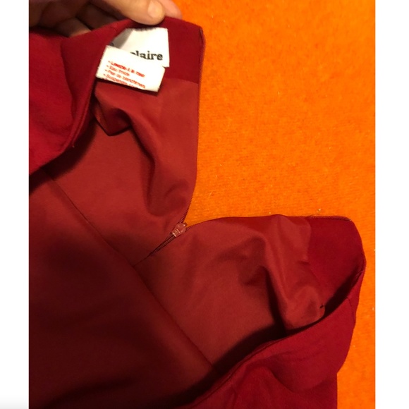 Vintage Marie Claire maxi red skirt made in Canada EUC (as new) - Picture 11 of 11